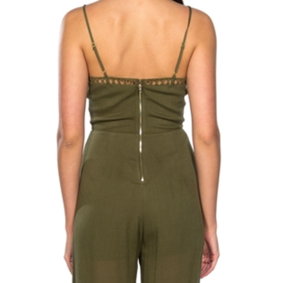 JUMPSUIT BOHO OLIVE GREEN JUMPSUIT - Picture 3 of 3